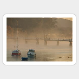 Le Conquet - La passerelle dans la brume Sticker